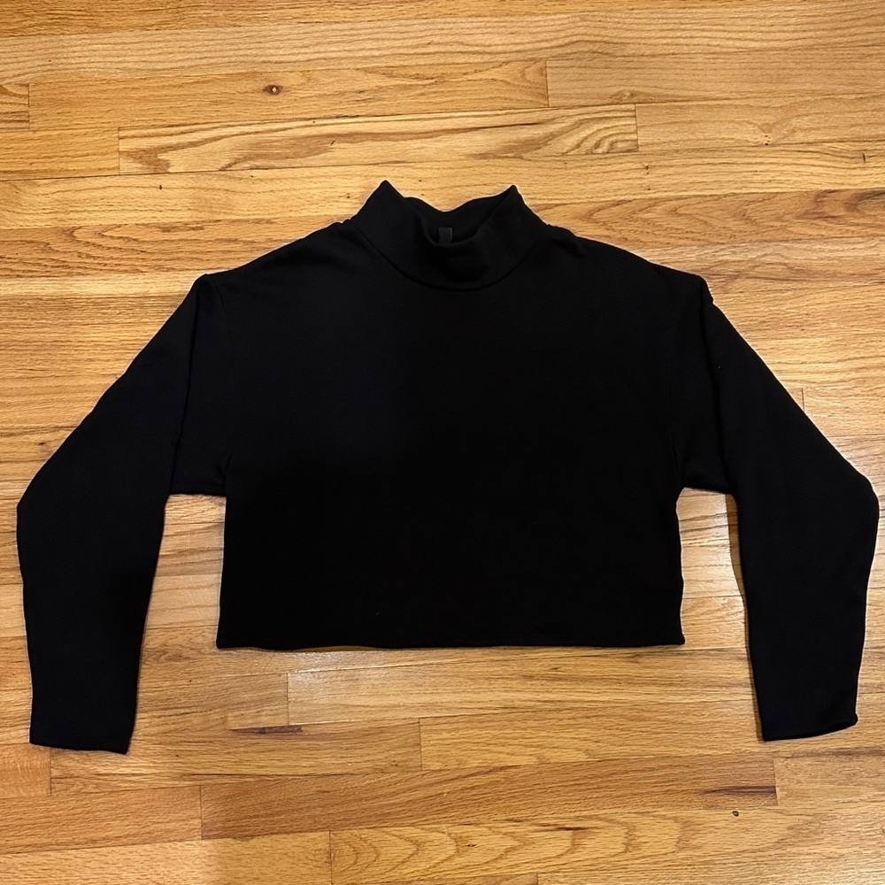 Express Black Long Sleeve Mock Neck Sweater